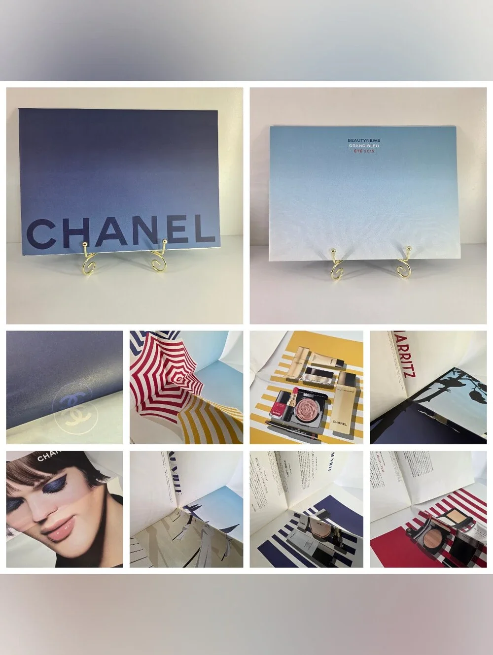Authentic Chanel Collectible Beauty Catalog And Magazines- 12 Set